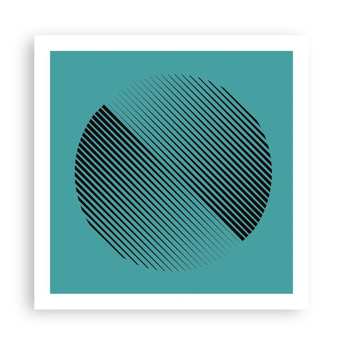 Affiche - Poster - Cercle – une variation géométrique - 60x60 cm