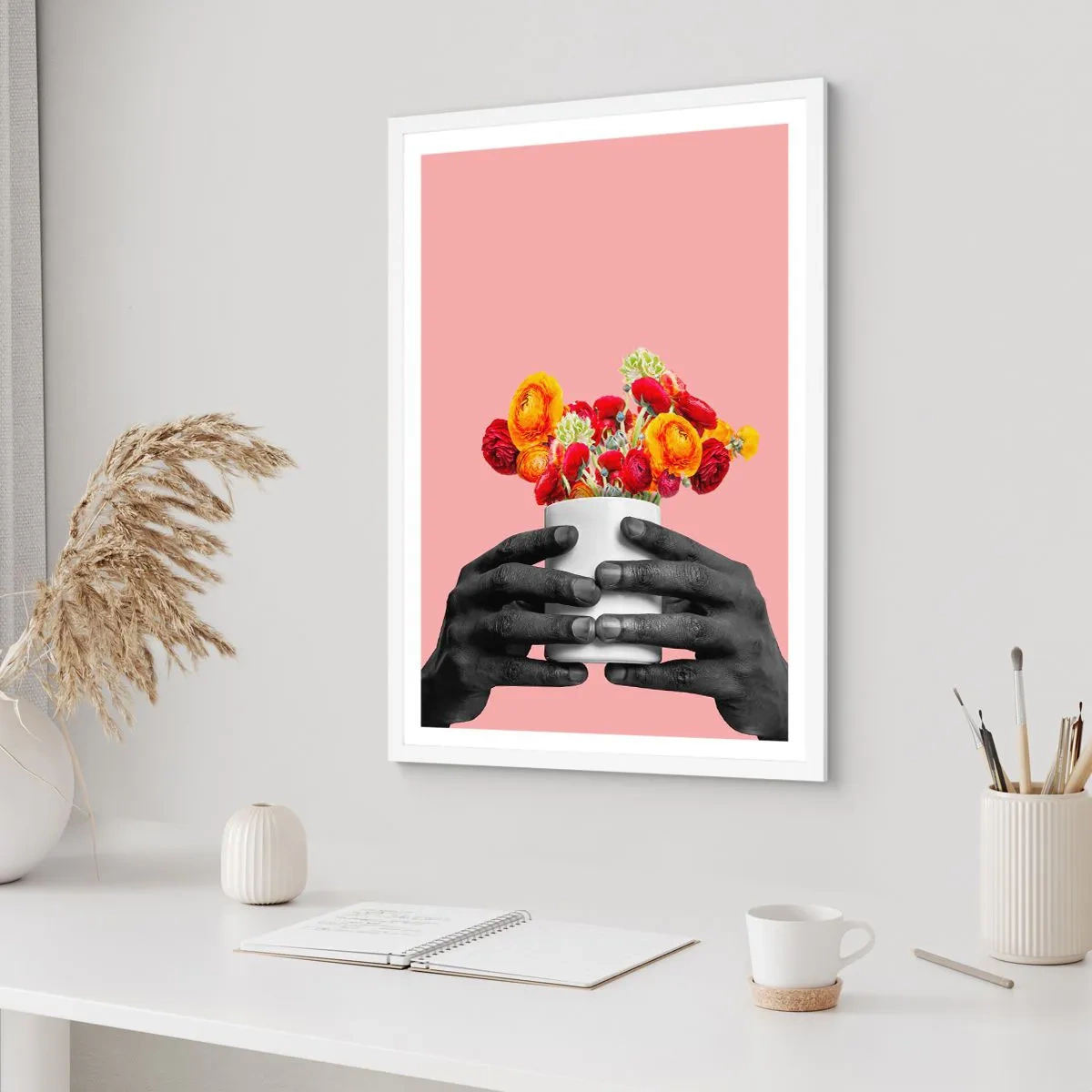 Affiche dans un cadre blanc - Poster - Apothéose de la vie - 50x70 cm