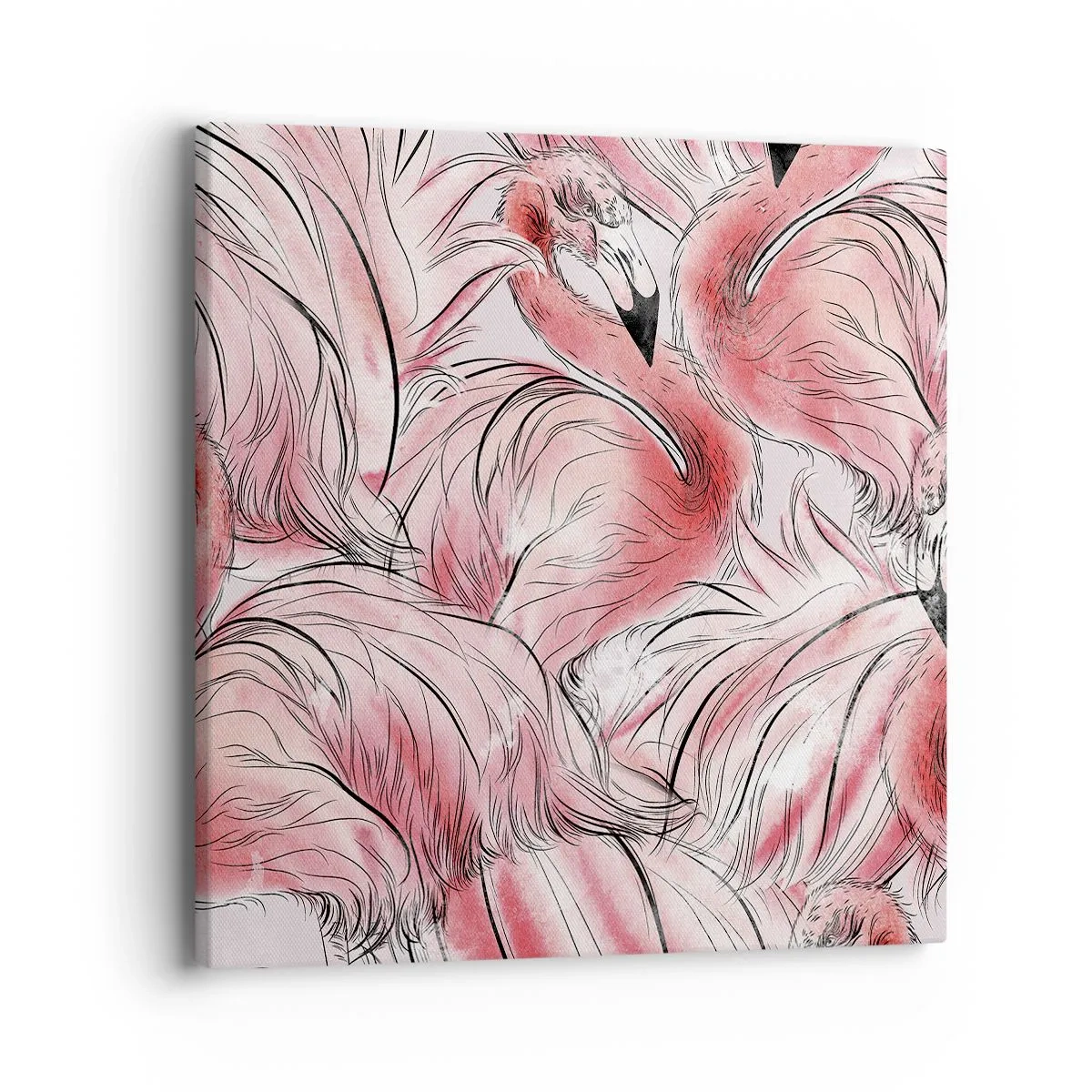 Impression sur toile - Image sur toile - Oiseau corps de ballet - 40x40 cm