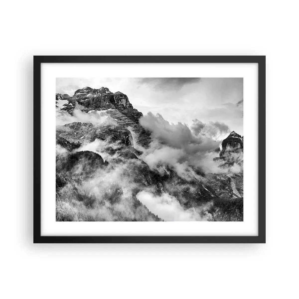 Affiche dans un cadre noir - Poster - Belle et cruelle - 50x40 cm