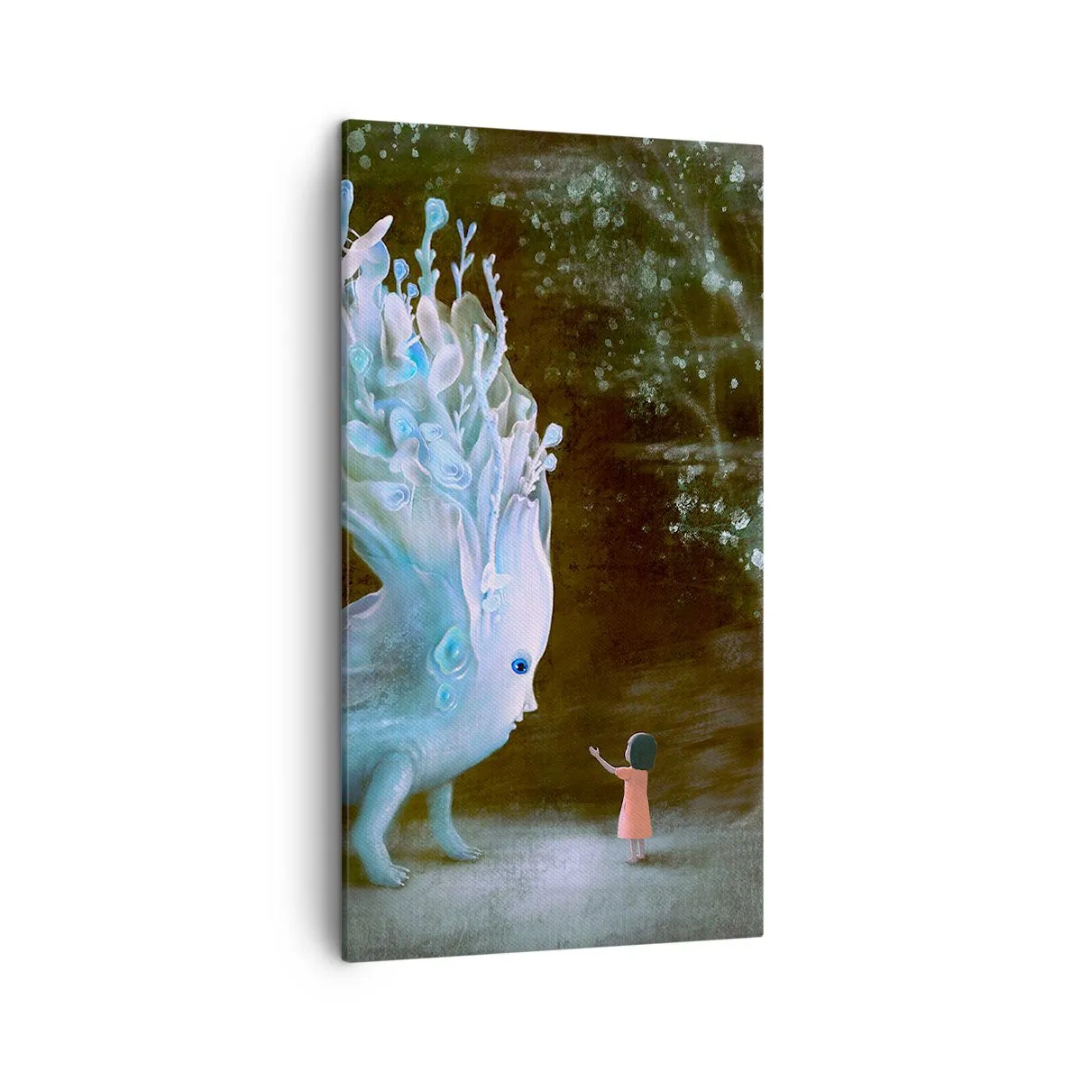 Impression sur toile - Image sur toile - Une rencontre fantastique - 45x80 cm