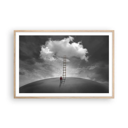 Affiche dans un chêne clair - Poster - Tout est possible - 91x61 cm