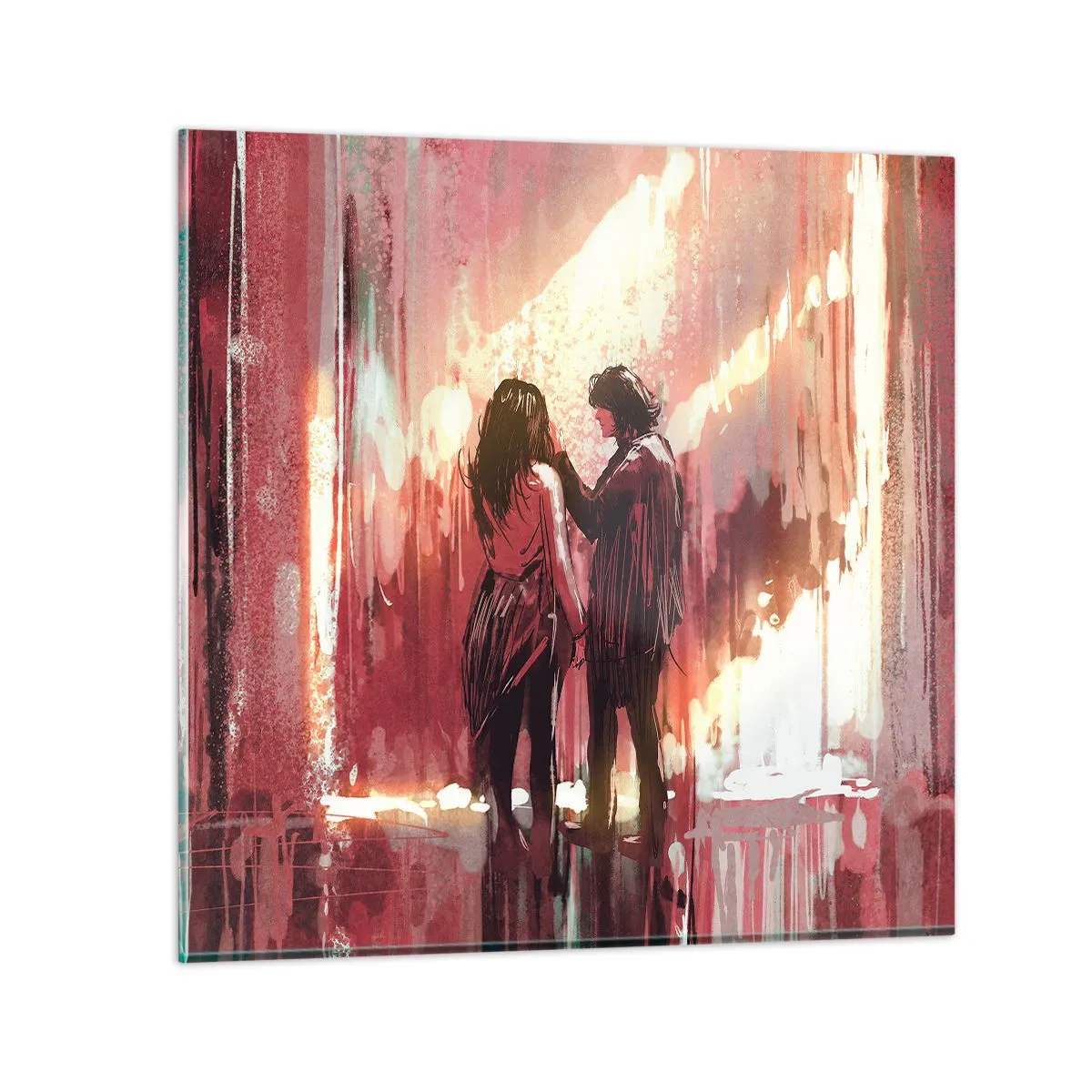 Impression sur verre - Image sur verre - L'éternel spectacle de l'amour - 70x70 cm