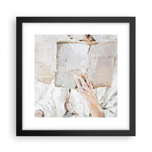 Affiche dans un cadre noir - Poster - Dans un autre monde - 30x30 cm