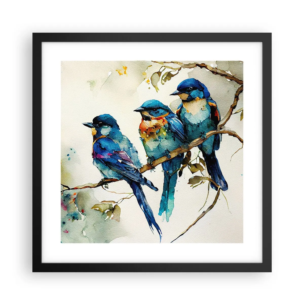 Affiche dans un cadre noir - Poster - A-t-il été offensé ? - 40x40 cm