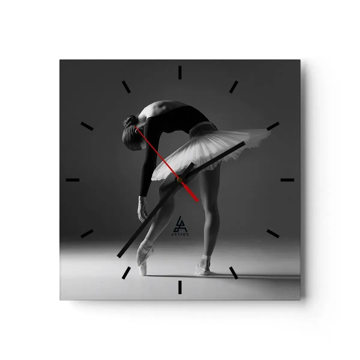 Horloge murale - Pendule murale - Belle ballerine - 40x40 cm