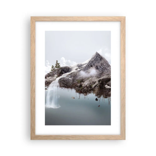 Affiche dans un chêne clair - Poster - L'oeil du surréaliste - 30x40 cm