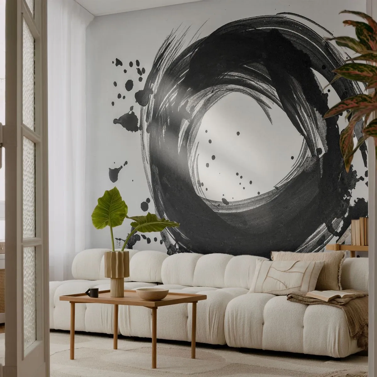 Papier Peint Autocollant Deluxe Sticker - Le tourbillon de la création - Abstraction, Morceau, Graphique - 250x175 cm