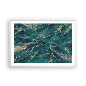 Affiche dans un cadre blanc - Poster - Mine d'or - 70x50 cm