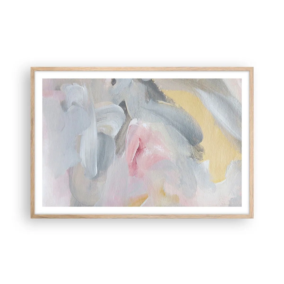 Affiche dans un chêne clair - Poster - Dans un monde pastel - 91x61 cm