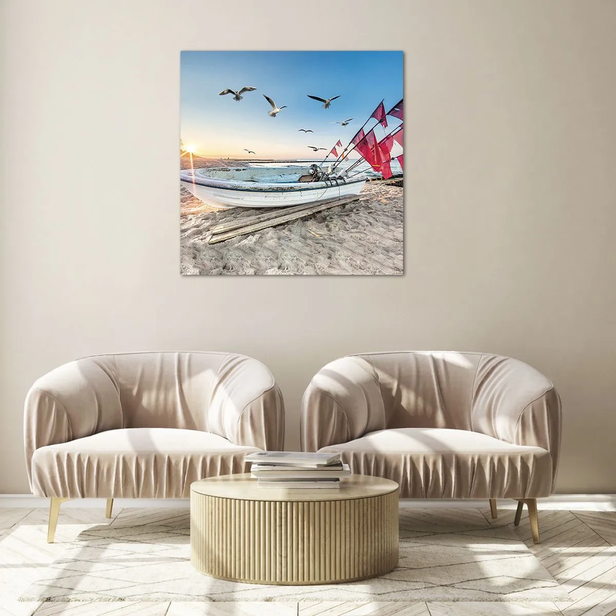 Impression sur verre - Image sur verre - Repos mérité - 40x40 cm