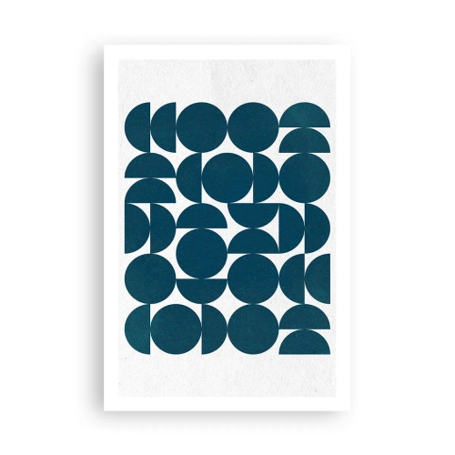 Affiche - Poster - Cercles et demi-cercles - 61x91 cm