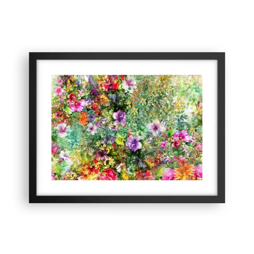Affiche dans un cadre noir - Poster - En fleurs pour la perdition - 40x30 cm