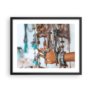 Affiche dans un cadre noir - Poster - Trésor local - 50x40 cm