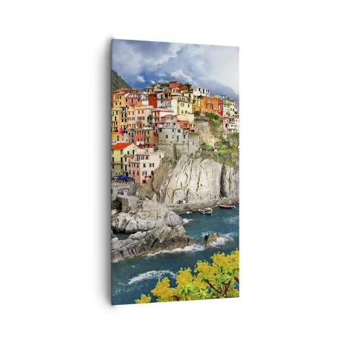 Impression sur toile - Image sur toile - Un groupe embrassant les rochers - 65x120 cm