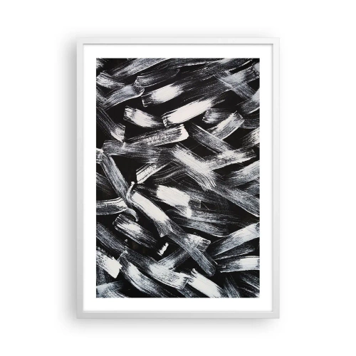 Affiche dans un cadre blanc - Poster - L'abstraction dans l'esprit industriel - 50x70 cm