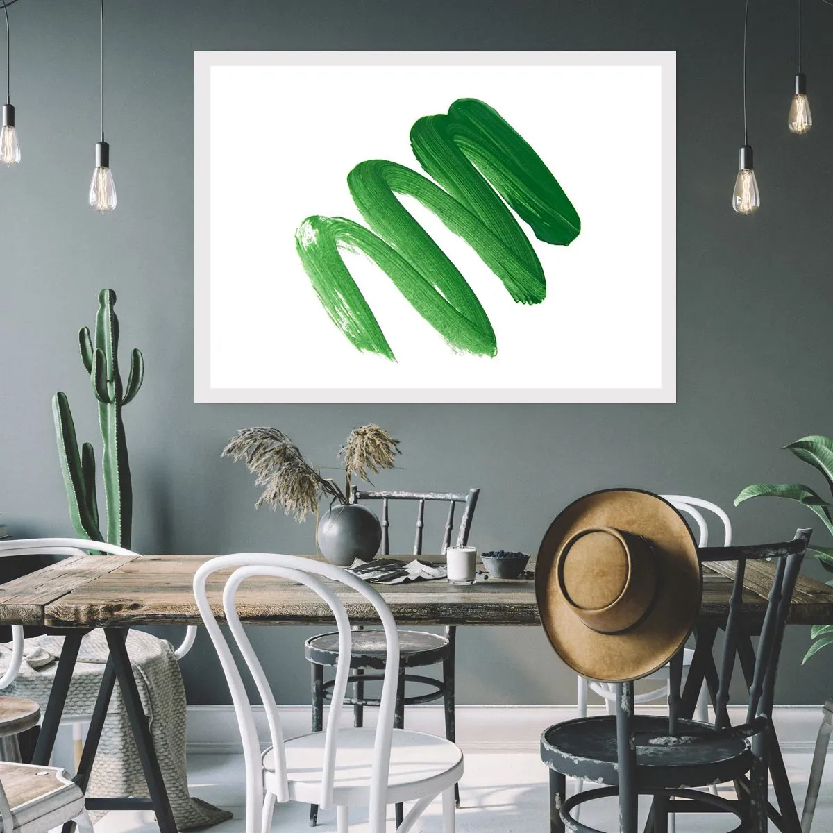 Affiche - Poster - Blague verte - 50x40 cm