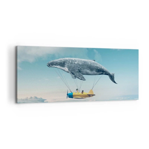 Impression sur toile - Image sur toile - Pourquoi pas? - 100x40 cm