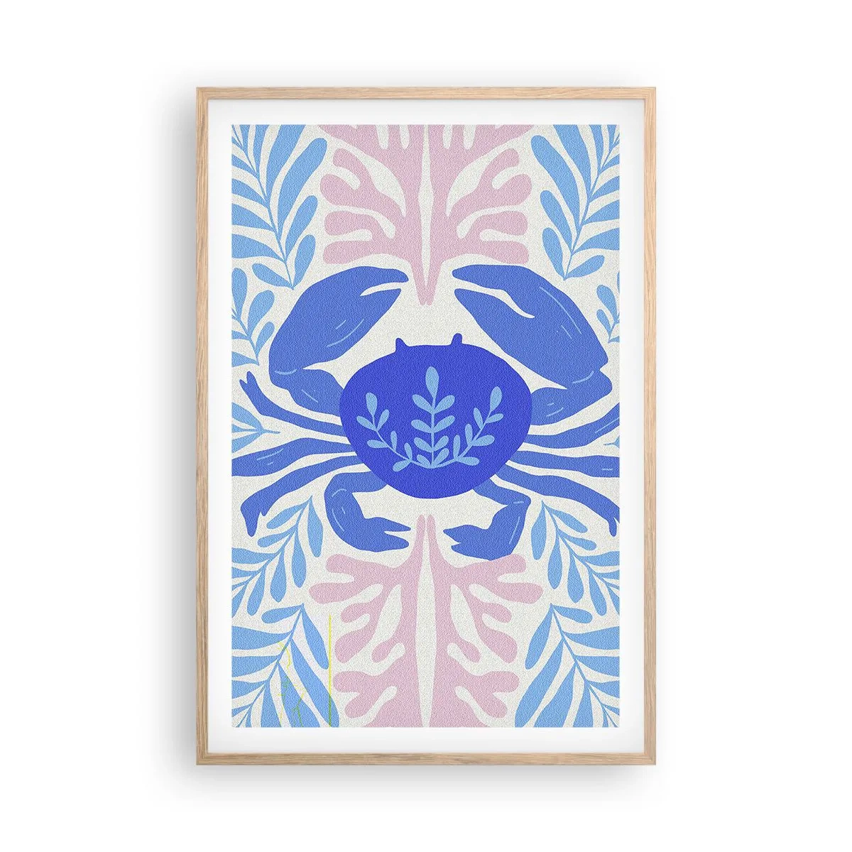 Affiche dans un chêne clair - Poster - Comme une fleur de mer - 61x91 cm