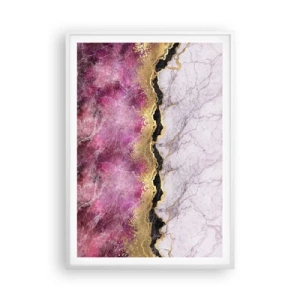 Affiche dans un cadre blanc - Poster - À la frontière - 70x100 cm