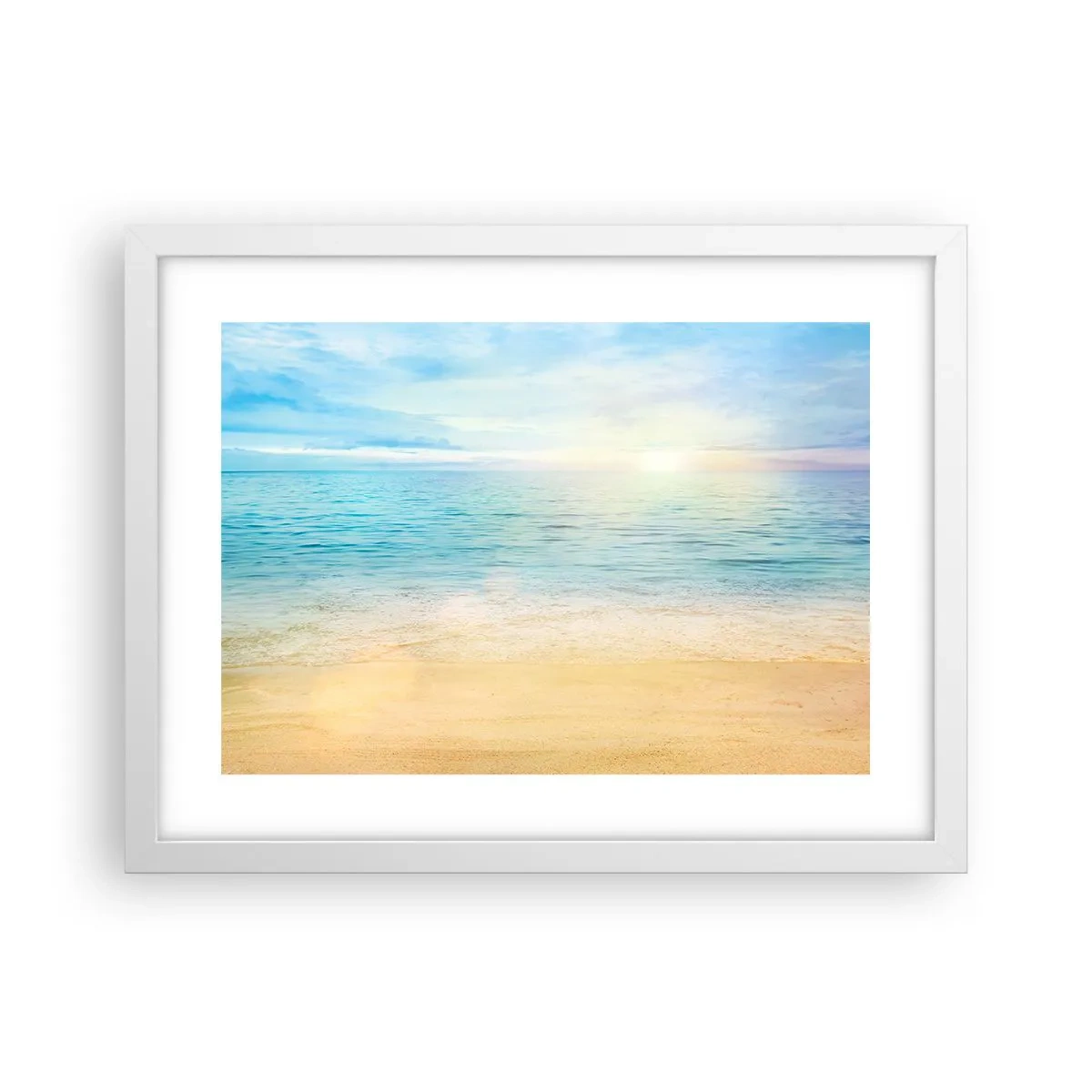 Affiche dans un cadre blanc - Poster - Le grand bleu - 40x30 cm