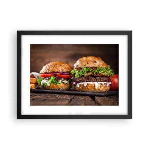 Affiche dans un cadre noir - Poster - American dream - 40x30 cm