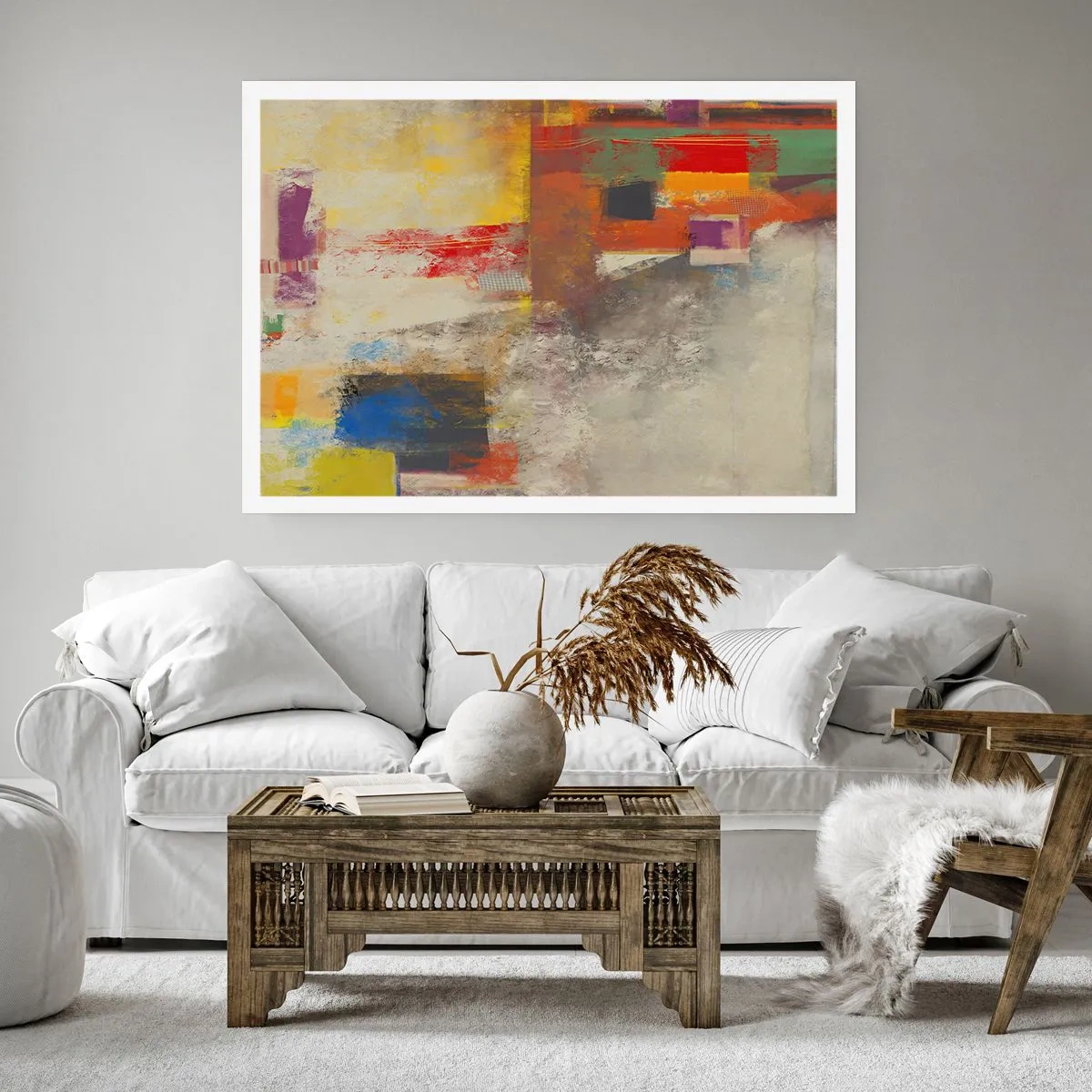 Affiche - Poster - Géométrie des couleurs - 40x30 cm