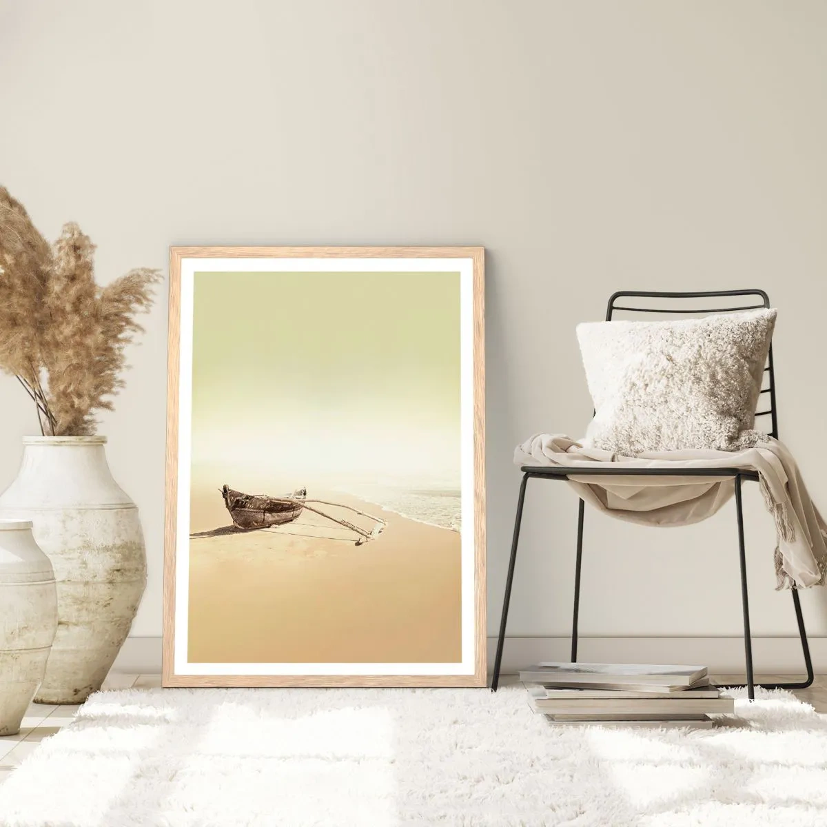 Affiche dans un chêne clair - Poster - Mémoire des mers du sud - 70x100 cm