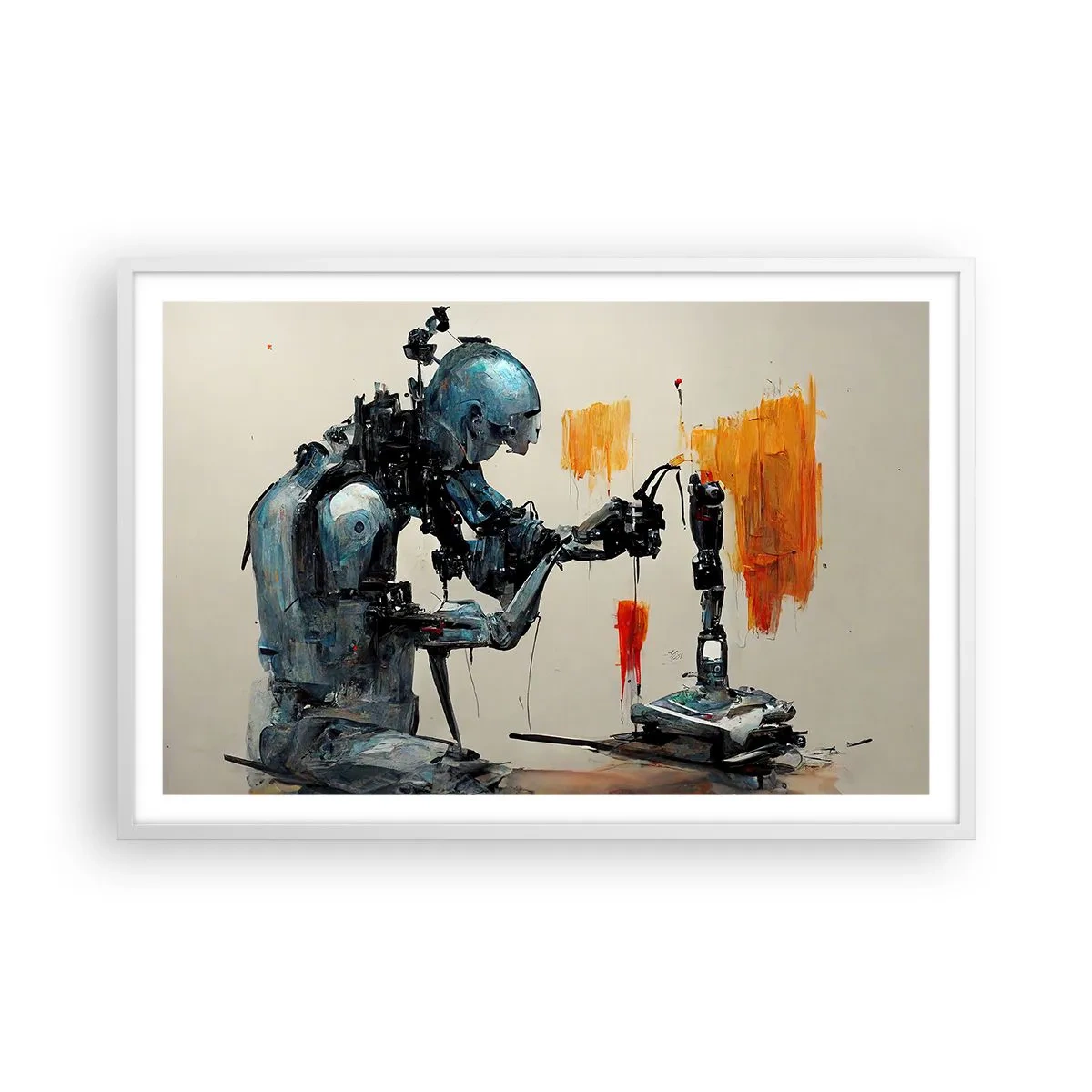 Affiche dans un cadre blanc - Poster - Déjà demain… - 91x61 cm