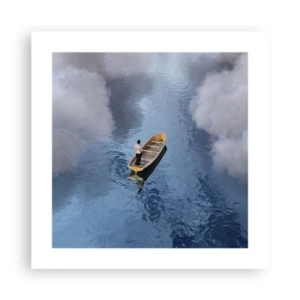 Affiche - Poster - Vie – voyage – inconnu - 40x40 cm
