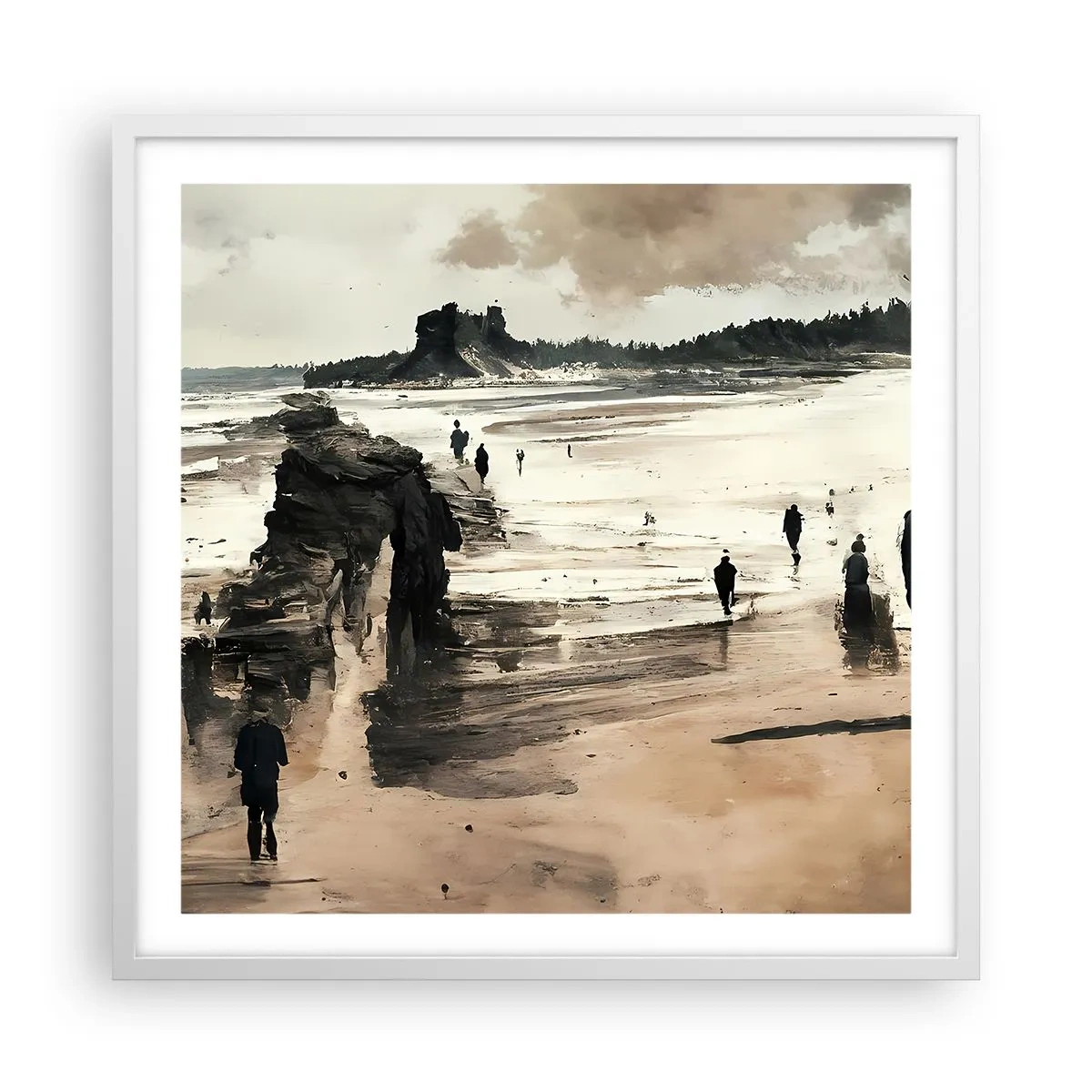 Affiche dans un cadre blanc - Poster - Invoqué - 60x60 cm