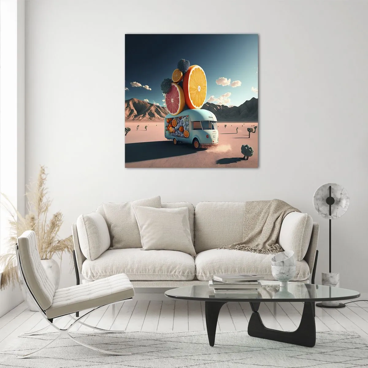 Impression sur verre - Image sur verre - Le goût des vacances - 60x60 cm