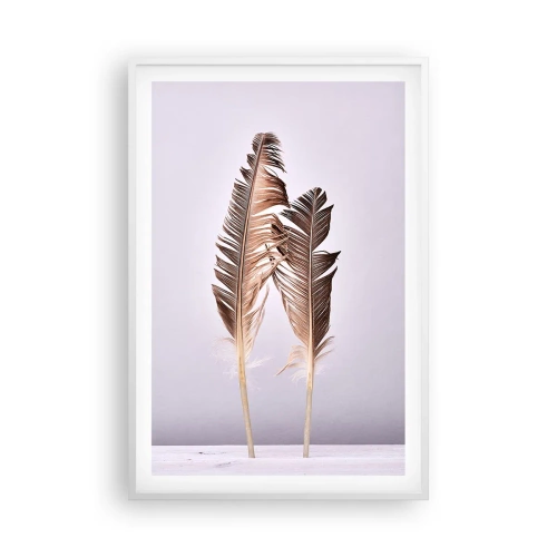 Affiche dans un cadre blanc - Poster - Face au néant - 61x91 cm