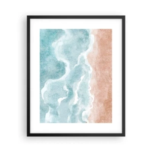 Affiche dans un cadre noir - Poster - Abstraction du nuage - 40x50 cm