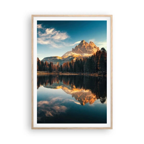 Affiche dans un chêne clair - Poster - Double paysage - 70x100 cm