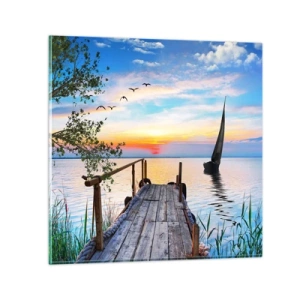 Impression sur verre - Image sur verre - Bonsoir! - 70x70 cm