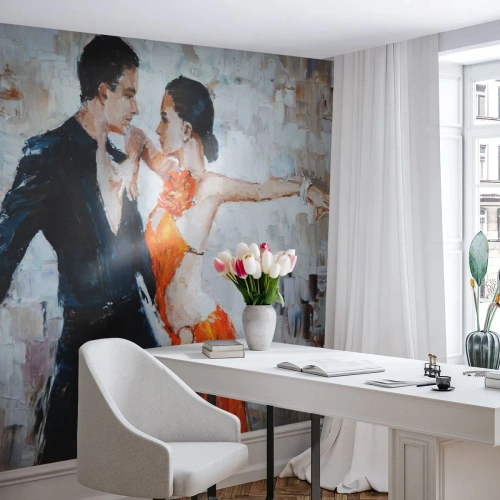 Papier Peint Photo Premium Canvas - Dirty dancing - Abstraction, Danse, Tango - 350x256 cm