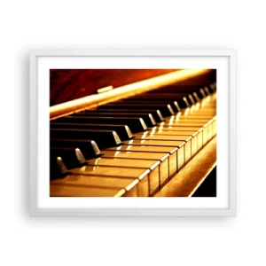 Affiche dans un cadre blanc - Poster - Des possibilités infinies - 50x40 cm