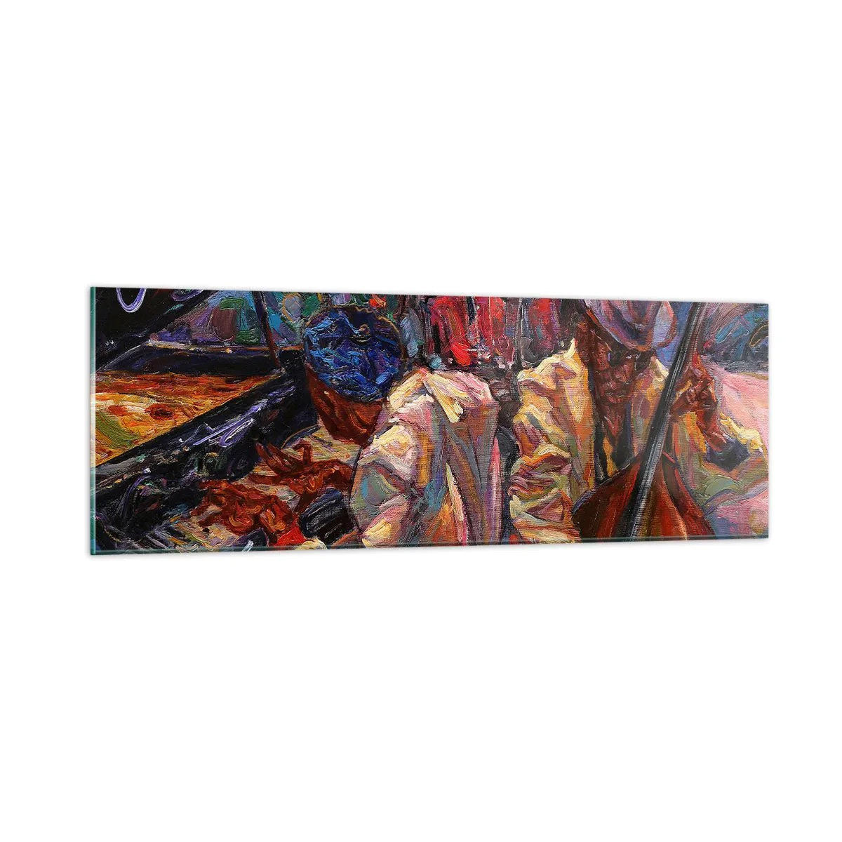 Impression sur verre - Image sur verre - Dans le même tempo - 90x30 cm