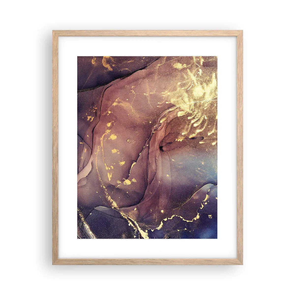 Affiche dans un chêne clair - Poster - Matière et esprit - 40x50 cm