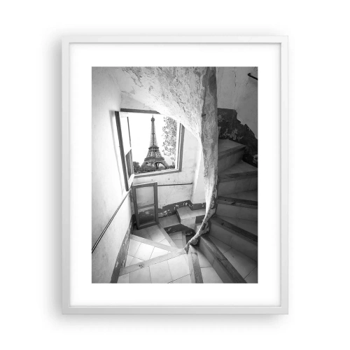 Affiche dans un cadre blanc - Poster - Quelle vue! - 40x50 cm