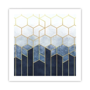 Affiche - Poster - Composition en rythme syncopé - 50x50 cm