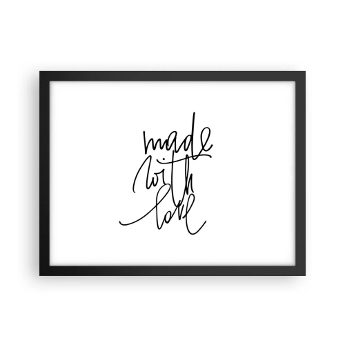 Affiche dans un cadre noir - Poster - La meilleure marque - 40x30 cm