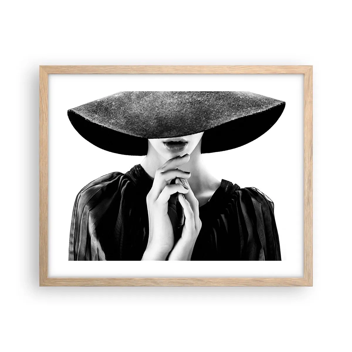 Affiche dans un chêne clair - Poster - Beauté cachée - 50x40 cm