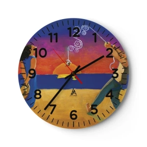 Horloge murale - Pendule murale - Plus qu'une étoile dans le ciel - 40x40 cm