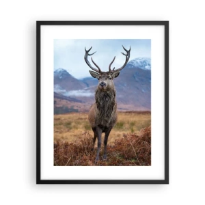 Affiche dans un cadre noir - Poster - Sur son propre terrain - 40x50 cm