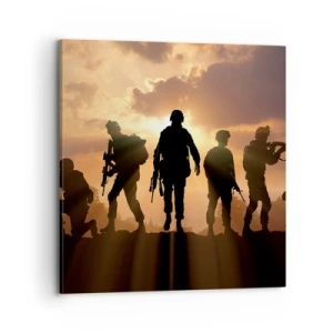 Impression sur toile - Image sur toile - Brothers in arms - 70x70 cm