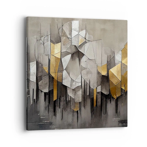 Impression sur toile - Image sur toile - Composition de glace et de lumière - 40x40 cm