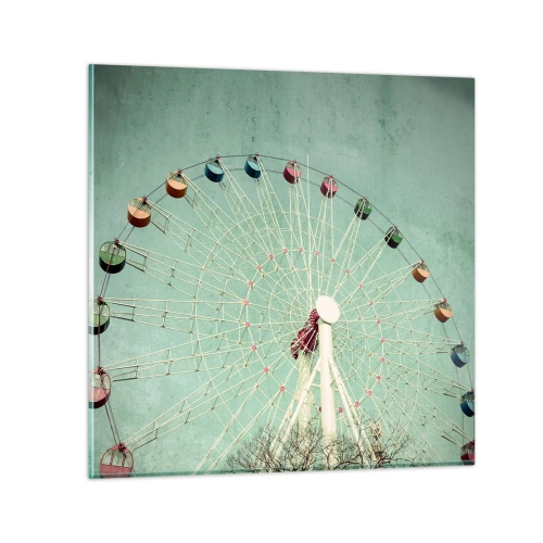 Impression sur verre - Image sur verre - Nous vous invitons à vous amuser - 60x60 cm