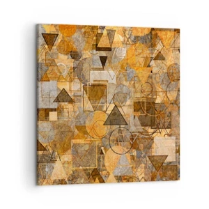 Impression sur toile - Image sur toile - Le monde en forme - 50x50 cm